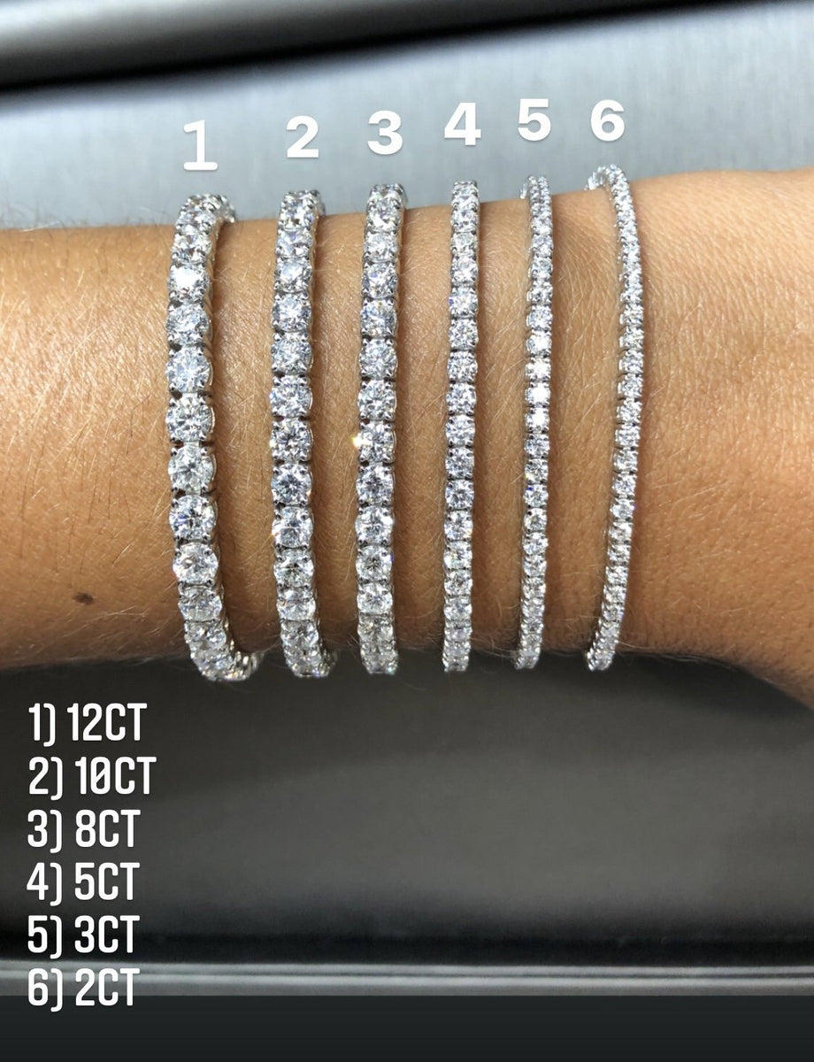 3 kt diamond tennis bracelet Clearance