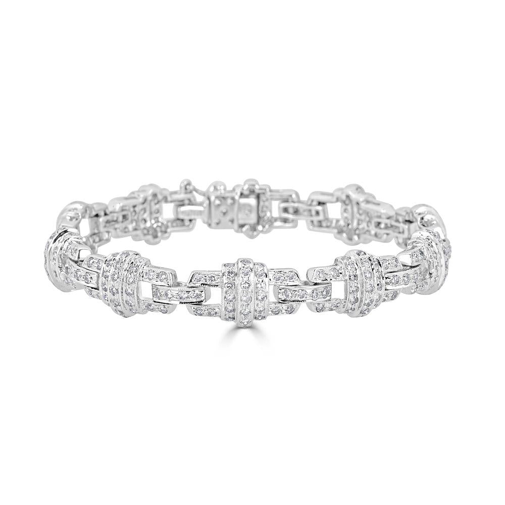 Art Deco Pave Diamond Bracelet